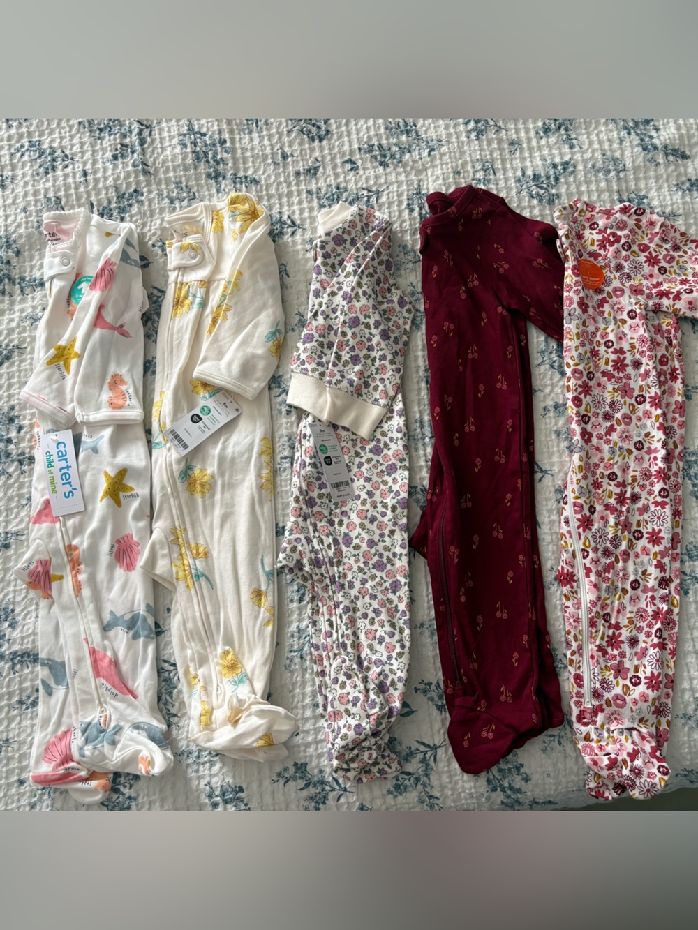 Carter's Baby footed zip pajamas